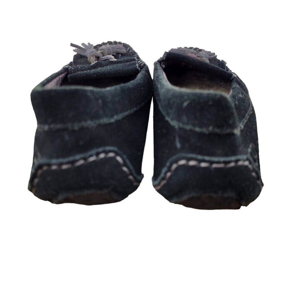 UGG 1005475 Lizzy Moccasin Slippers Black Women's Size 5 Tassels Slip On - Picture 5 of 10